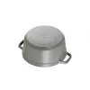 Cocotte Staub 20 cm grijs gietijzer