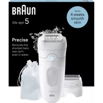 Epilator BRAUN Silk Epil 5 5-060 – bedrade epilator met 28 pincetten en massagesysteem