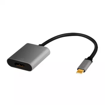 LogiLink CUA0102 USB 3.2 Gen1 Type-C naar DisplayPort kabel 0,15 m zwart