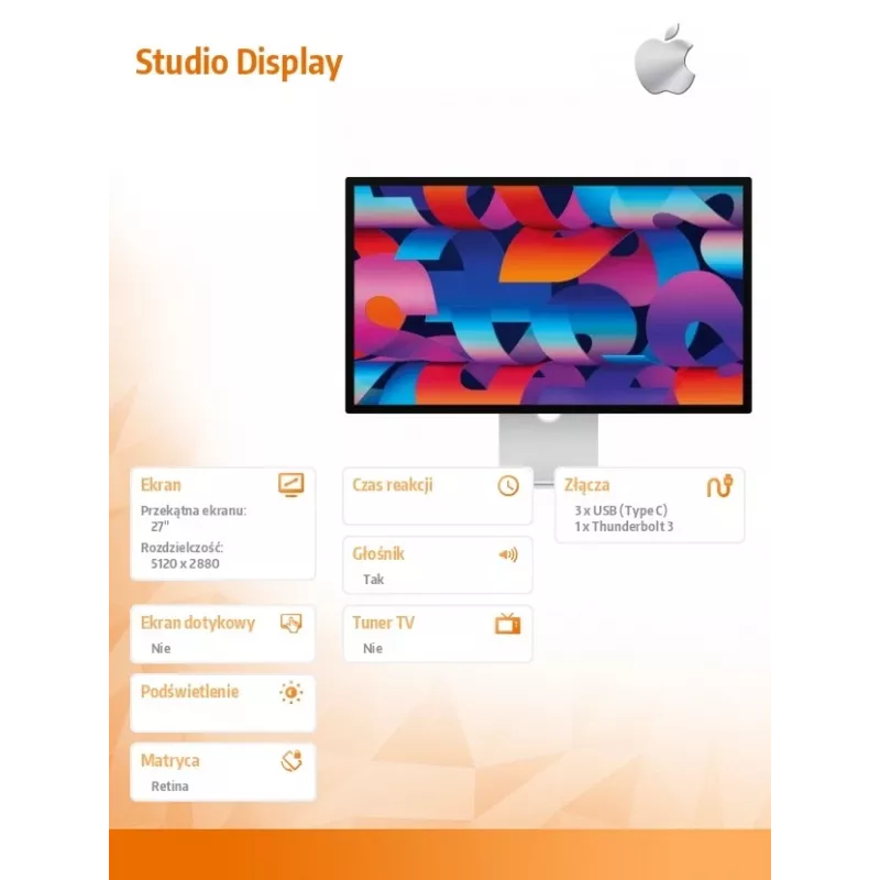 STUDIO DISPLAY STANDARD /HOOGTEVERSTELBAAR/1M