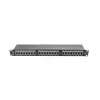 Patchpanel 1U LANBERG PPS6-1024-B, 24-poorts Cat6, metaal, zwart, 442×114,5×44,5 mm
