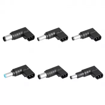 Akyga AK-NU-12 universele notebookvoeding 65 W, 18,5–20 V, 6 verwisselbare stekkers, zwart