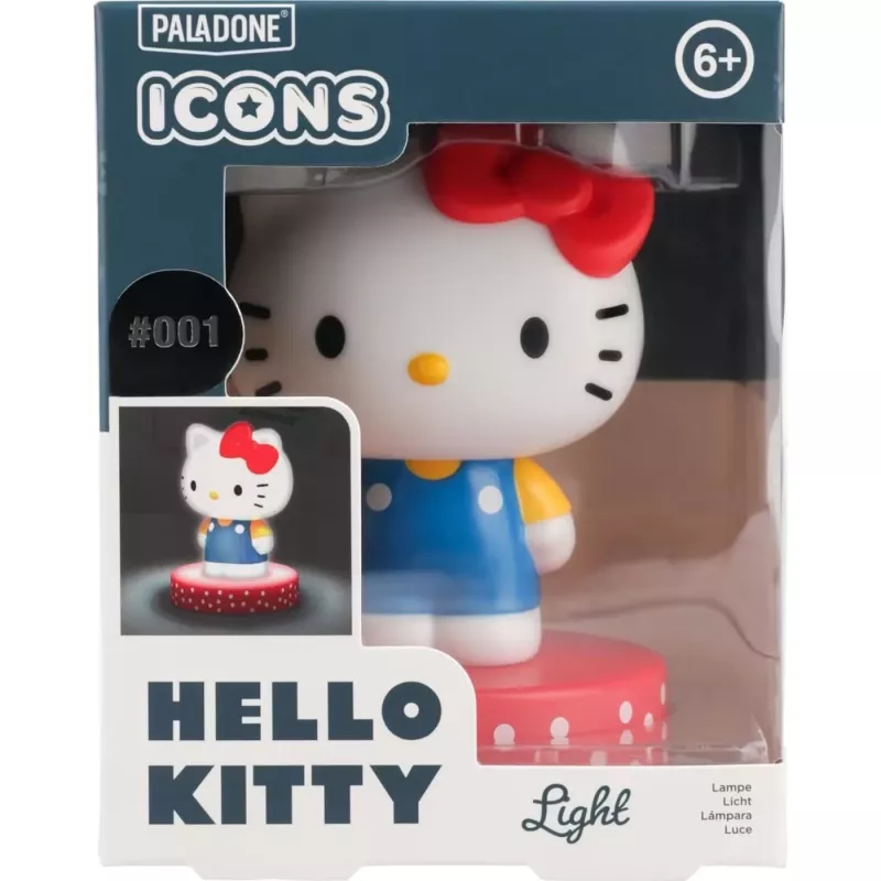 Tafellamp Paladone Hello Kitty Icon Light — decoratieve LED-icon-lamp, compacte nachtkastlamp