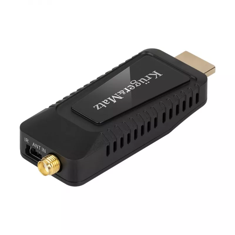 Mini DVB-T2 H.265 HEVC-tuner KRUGER & MATZ KM9998, 470–862 MHz, 1 tuner, HDMI, USB, 720p