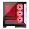Pc-behuizing MODECOM Volcano SPACE APEX ARGB midi tower, gehard glas, USB-C, ondersteunt ATX/microATX/Mini-ITX, GPU tot 430 mm, CPU-koeler tot 180 mm