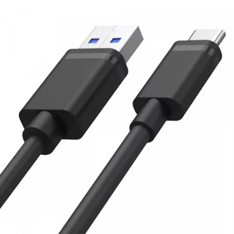 USB-A-naar-USB-C-kabel Unitek C14068BK, 2 m, USB 2.0, zwart, stekker-stekker