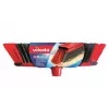 Binnenbezem VILEDA 151221 met rubberkop, zachte/harde borstels, rood, 340 mm verpakkingsbreedte