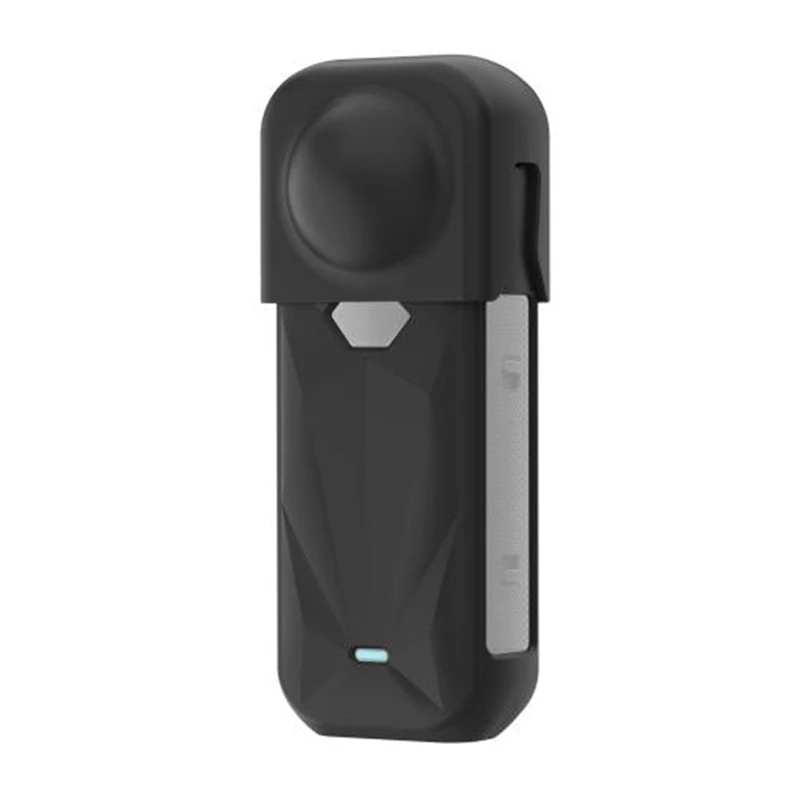 PULUZ siliconen beschermhoes met lensklep voor Insta360 X5 (zwart)