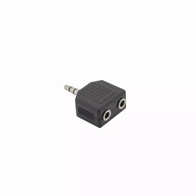 Sbox 3,5 mm stekker naar 2 x 3,5 mm bus adapter AD.3.5-2X3.5