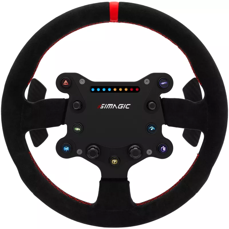 Simagic GTS Alcantara S202 — met Alcantara beklede sim-racing stuurwiel, model S202