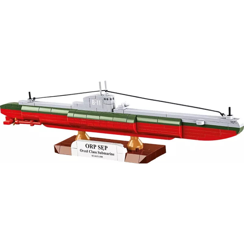 Plastic modelbouwpakket Cobi Poolse onderzeeboot ORP Sęp schaal 1:300 (COBI-4856)