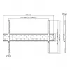 Sbox PLB-2546F-2 vaste tv-wandbeugel, 37-80 inch, tot 45 kg, VESA 600x400