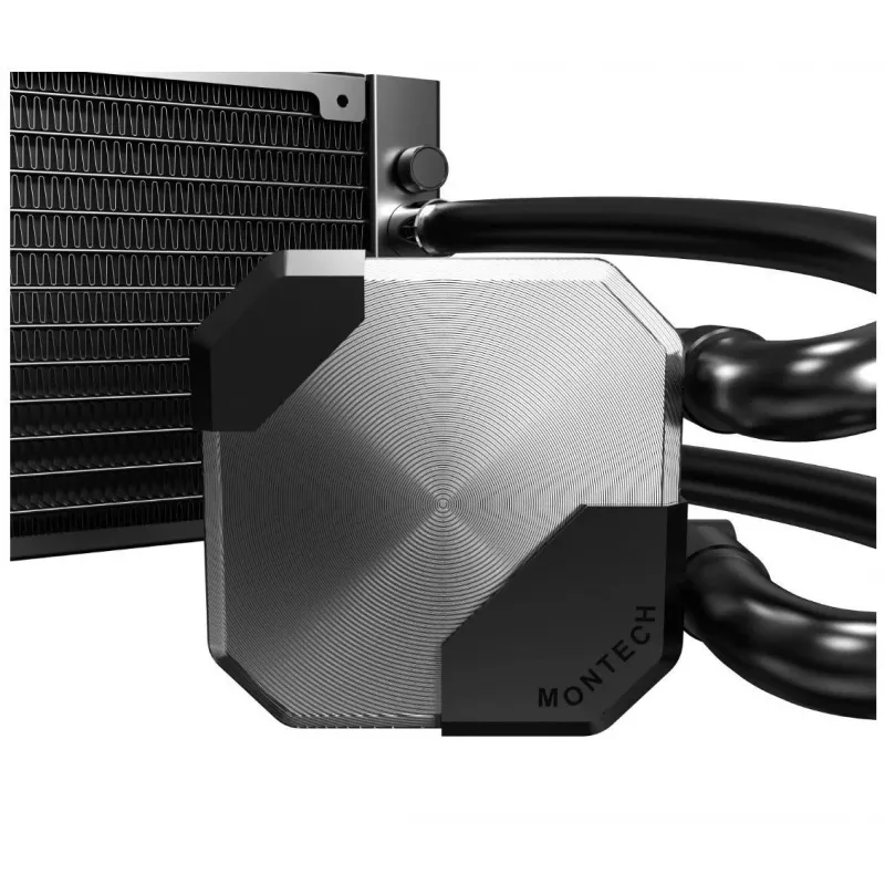 Montech HyperFlow Silent 240 processor all-in-one vloeistofkoeler 12 cm zwart 1 st.