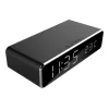 Digitale wekker GEMBIRD DAC-WPC-01 met LCD-display, zwart aluminium behuizing, netvoeding