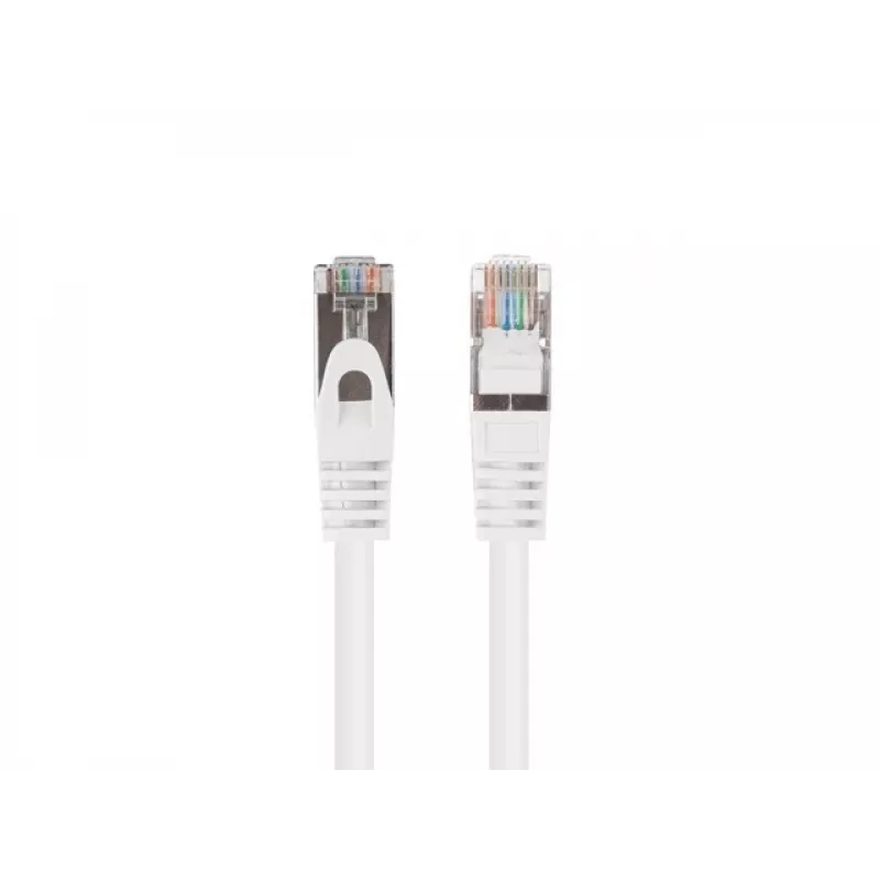 Lanberg PCF6-20CC-0025-W Cat.6 FTP patchkabel, 0,25 m, Wit, verpakking van 10