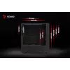 Savio Noctis Glass RGB Cube pc-behuizing, ATX/Micro-ATX/Mini-ITX, voorkant van gehard glas, RGB-fans, zwart
