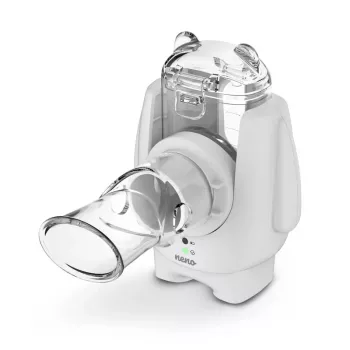Draagbare ultrasone vernevelaar neno Atemo 36 / 5 000 — op batterij/USB, voor kinderen, inclusief mondstuk en kindermasker