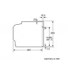 Inbouw-elektrische oven Bosch HBG537FB4 met 71 L inhoud, 4D-hete lucht, EcoClean, grill, thermometer