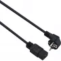 helos 262776 Netsnoer, CEE 7/7 haaks naar C19, 1,8 m, zwart