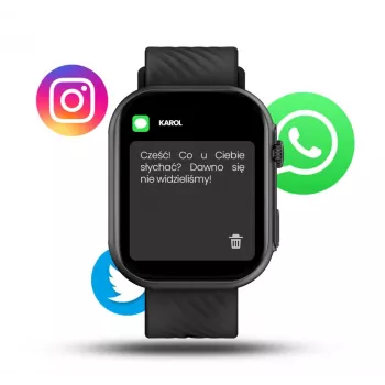 Smartwatch Manta Revo SWU401BK zwart