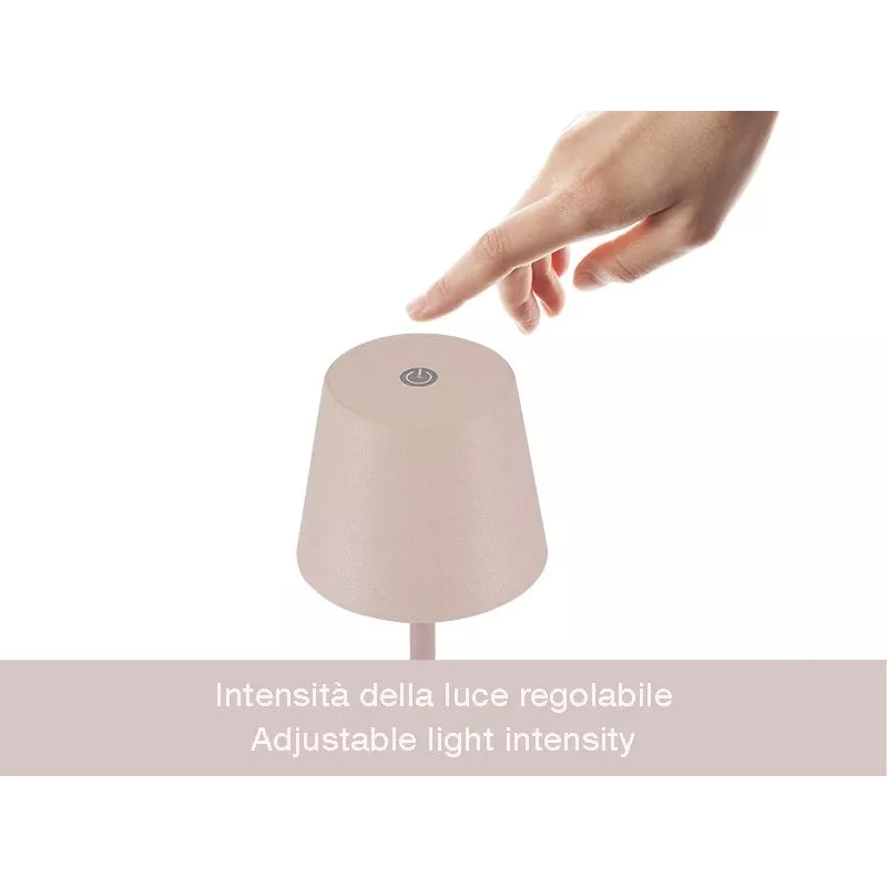 Beper P207ILI202 oplaadbare led-tafellamp, aanraakschakelaar, dimbaar, poeder
