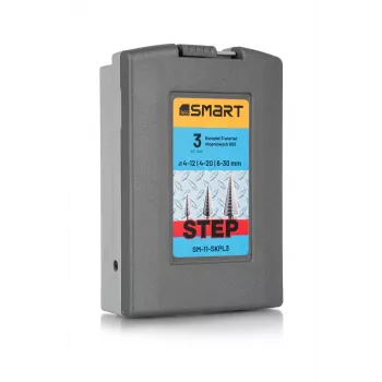 Stappenboor-set Bosch HSS 3 stuks 4–30 mm; maten 4–12, 4–20, 6–30 mm