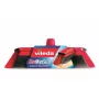Binnenbezem VILEDA 151221 met rubberkop, zachte/harde borstels, rood, 340 mm verpakkingsbreedte