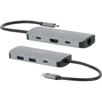 Mobilis USB-C dockingstation - 7 in 1 - 100 W max. (001382)
