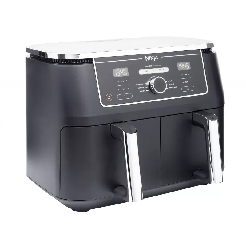 Ninja AF400EU heteluchtfriteuse dubbel 9,5 L standalone 2470 W heteluchtfriteuse zwart