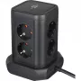 Stopcontacttoren Brennenstuhl 1153560010 — 8 stopcontacten, 2×USB-A, 1×USB-C, zwart