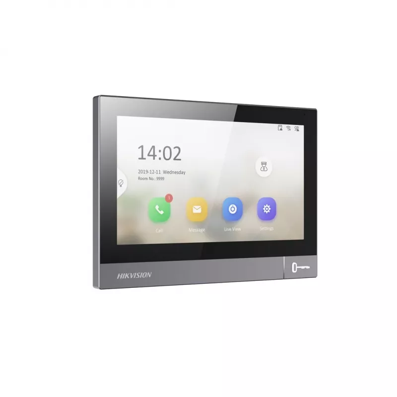 Videodeurintercom binnenunit Hikvision DS-KH8381-WTE1 7 inch 1024x600, PoE, Wi-Fi, MicroSD