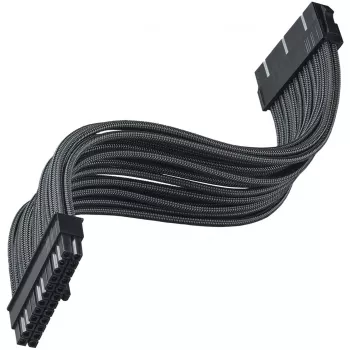SilverStone PP07E - stroomverlengkabel - ATX, 24-polig (W) naar ATX, 24-polig (M) - 30 cm - zwart