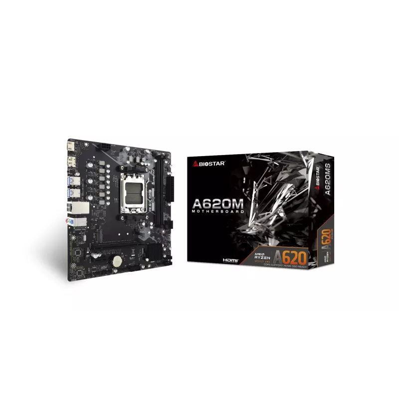 Biostar A620MS AM5 Micro-ATX-Moederbord