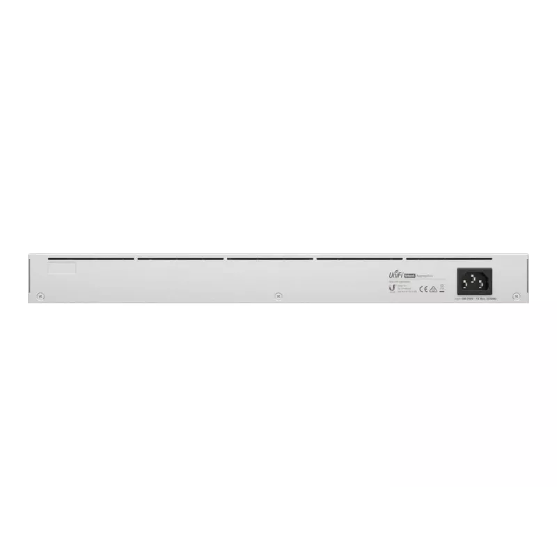 Managed L2-netwerkswitch UBIQUITI USW-Aggregation — 8 SFP+-slots, 10G-ondersteuning, ventilatorloos, 1U-rack, zilver