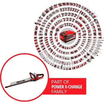 Power X-Change accu-heggenschaar GE-CH 18/60 Li-Solo, 18 volt (rood/zwart, zonder accu en oplader)
