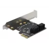 SATA PCI Express x1-kaart DeLOCK 90010 low-profile-formfactor