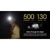 Hoofdlamp Nitecore NU30 — compacte, draagbare LED-hoofdlamp, tot 500 lumen, meerdere vermogensstanden, roodlichtmodus
