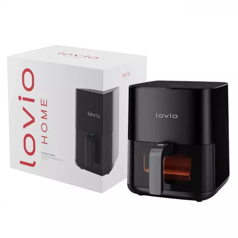 Heteluchtfriteuse Lovio LVAF001BK 5 l zwart — compacte heteluchtfriteuse, inhoud 5 liter