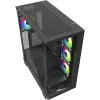 ELITE SHARK CA500, tower-behuizing zwart, 2x gehard glas