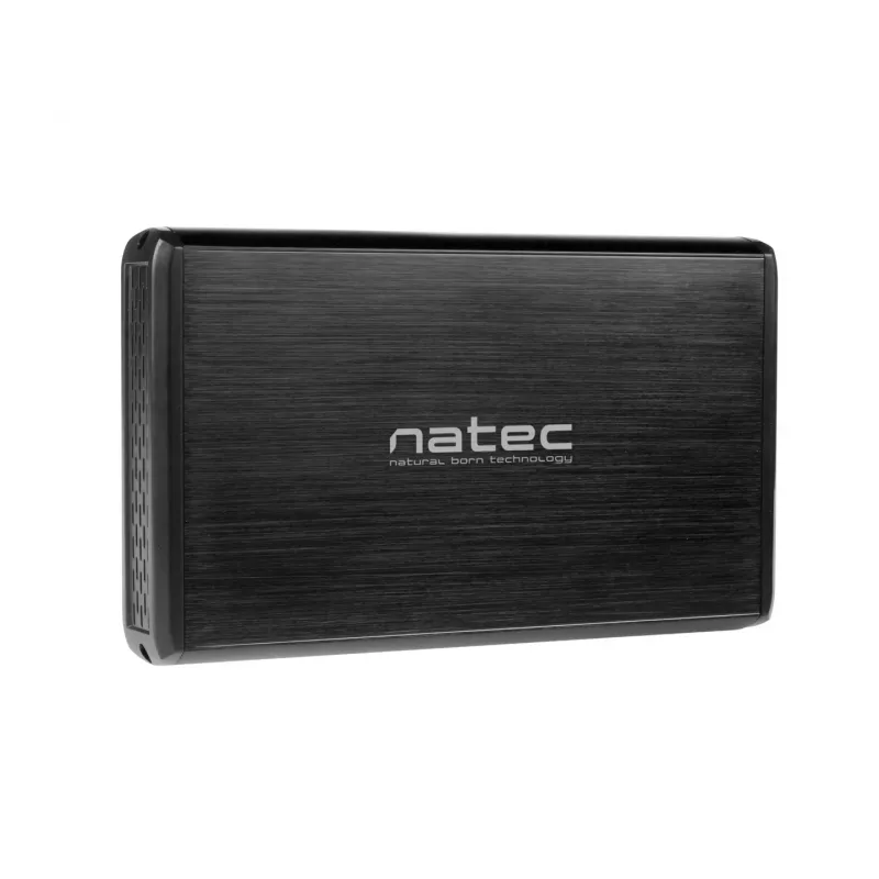 NATEC NKZ-0448 RHINO externe USB 3.0-behuizing voor 3.5 inch SATA-hdd's zwart aluminium
