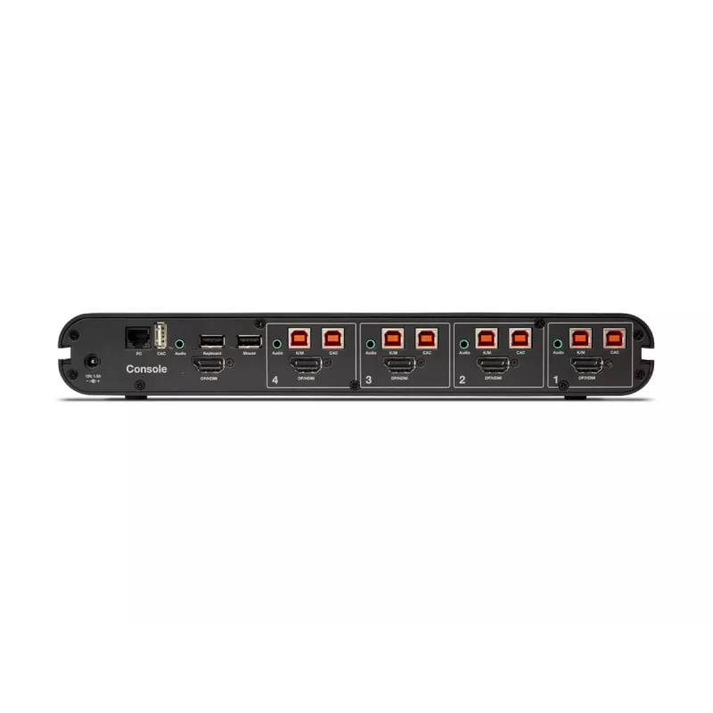 Belkin 4P Single Head DP/HDMI naar DP/HDMI Video Secure DT KVM-switch PP4.0 (F1DN104KVM-UN-4)