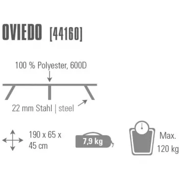 Veldbed Oviedo 44160 (grijs)