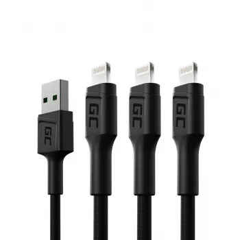 Lightning-kabel Green Cell KABGCSET05 1,2 m zwart