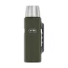 Thermosfles THERMOS TH-170028 470 ml, vacuümgeïsoleerd RVS, olijfgroen, 24 u warm/koud
