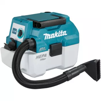 Makita DVC750LZX3 stofzuiger 7,5 l trommelzuiger, nat/droog, zakloos (DVC750LZX3)
