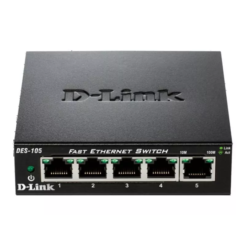 D-Link DES-105 unmanaged L2 zwart