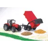 Tractormodel BRUDER Massey Ferguson 7480 met kiepwagen