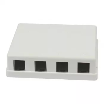 Synergy21 Keystone, moduledrager, patchpaneel voor 4x TP-modules, opbouwmontage, wit (ABS)