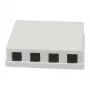 Synergy21 Keystone, moduledrager, patchpaneel voor 4x TP-modules, opbouwmontage, wit (ABS)