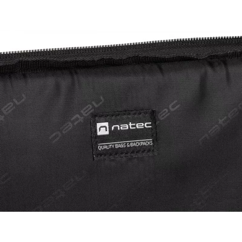 Aktetas NATEC Goa voor 39,6 cm (15,6 inch) laptops, polyester, 1 vak, schouderband, zwart